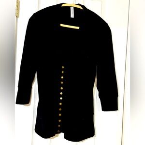 Zenana Outfitters Women’s Vee Neck Snap Cardigan Black XLG